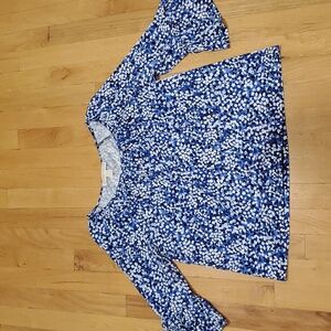 MICHAEL KORS Floral Bell Sleeve Top